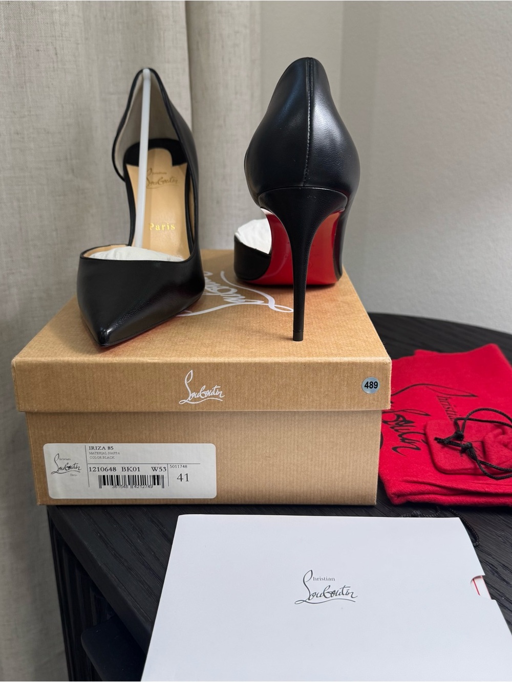 Christian Louboutin Iriza 85 Pumps Nappa Black 41 - Picture 9 of 9